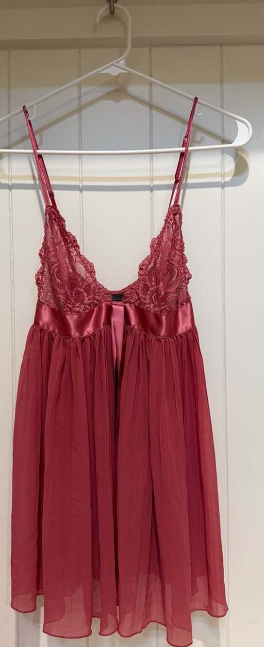 Victoria's Secret Pink Lace Babydoll Chemise Slip Dress